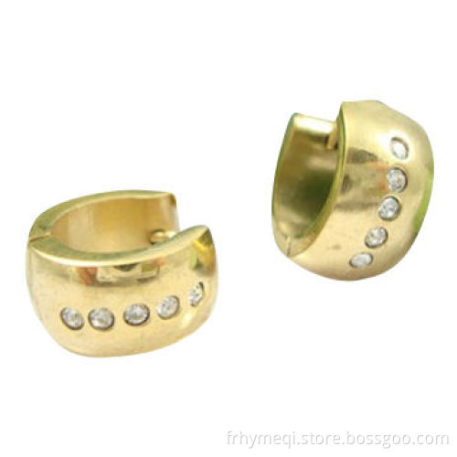 Surgical Steel Stud Earring with Crystal Stone